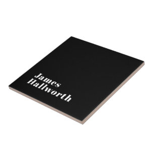 Snyggt Redigerbar återtagandemodern Namn (eller an Kakelplatta