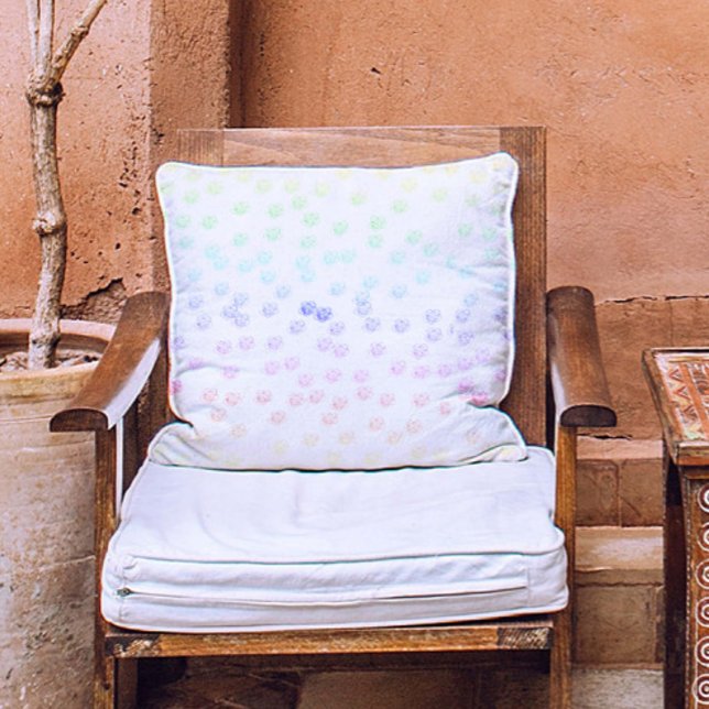 Snyggt regnbåge Flowers mönster Kudde (Skapare uppladdad)