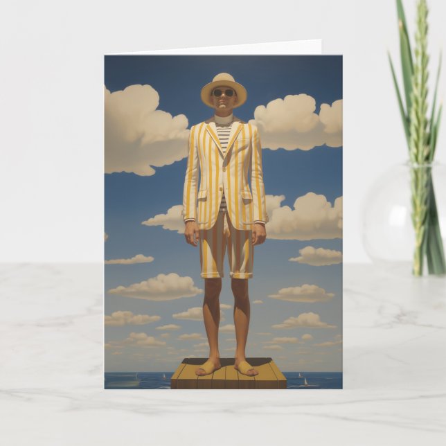 Snyggt Retro Beachwear Striking Summer Mode Inbjudan (Framsida)