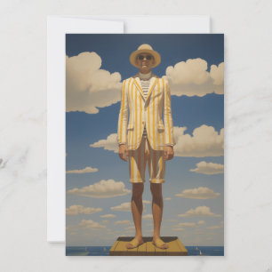 Snyggt Retro Beachwear Striking Summer Mode Inbjudningar