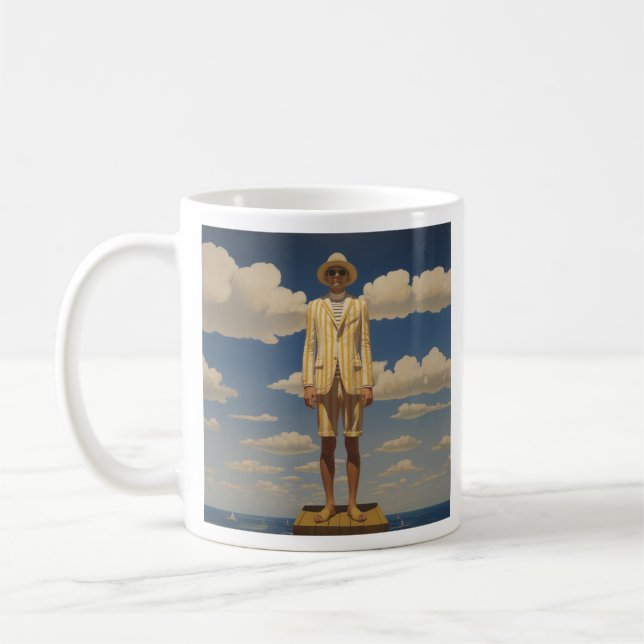 Snyggt Retro Beachwear Striking Summer Mode Kaffemugg (Vänster)