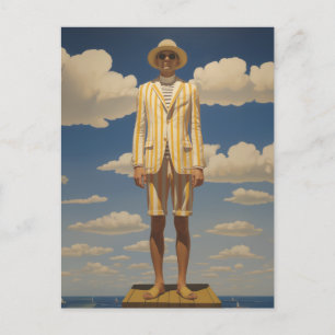 Snyggt Retro Beachwear Striking Summer Mode Vykort