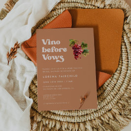 Snyggt retro Brown-socker Vino före vingar Inbjudningar