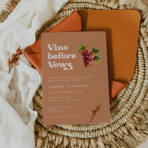 Snyggt retro Brown-socker Vino före vingar Inbjudningar