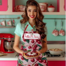 Snyggt Retro 'Cherry Pop' Rosa Personlig