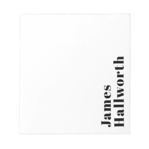 Snyggt Retro Modern Lettering Redigerbart svart Anteckningsblock