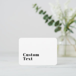 Snyggt Retro Modern Lettering Redigerbart svart Anteckningskort
