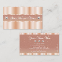 Snyggt Ro Coral Gnistra Jewels Elegant Shimmery Visitkort