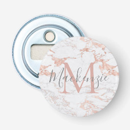 Snyggt Ro Gold Foil Marble Monogram Flasköppnare