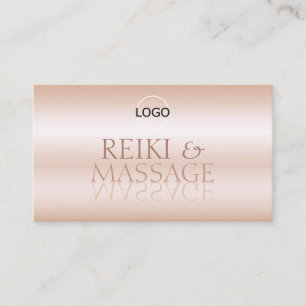 Snyggt Ro Spegel Guld Brev med Logotyp Modern Visitkort