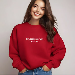 Snyggt Röd ört Skapa Upprepa slump T Shirt