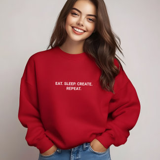 Snyggt Röd ört Skapa Upprepa slump T Shirt