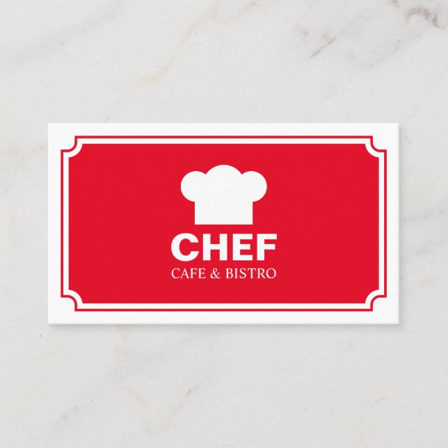 Snyggt - Röd Visitkort (Framsida)