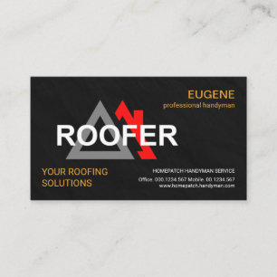 Snyggt Roofer Signage Granite Struktur Roofing Visitkort