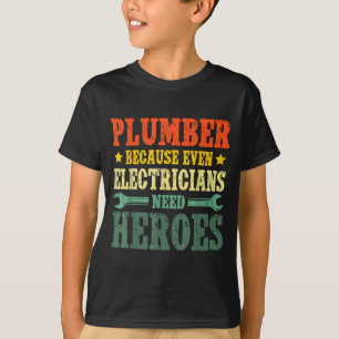 Snyggt rörmokar kostym för män kvinnor VVS verktyg T Shirt