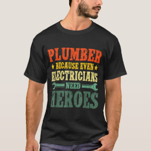Snyggt rörmokar kostym för män kvinnor VVS verktyg T Shirt