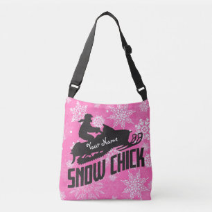 Snyggt Rosa Chicken Snowmobile Snö Axelväska
