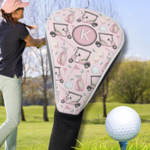 Snyggt Rosa Feminine Golf Design Anpassningsbar Mo