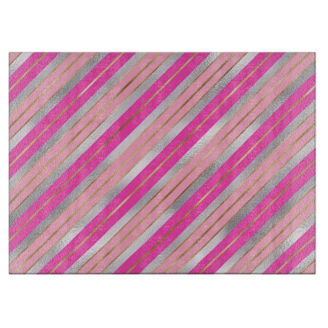 Snyggt Rosa, Guld och Silver Foil Rand (Framsidan)