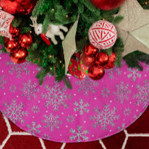 Snyggt Rosa jul med Elegant Snöflingor