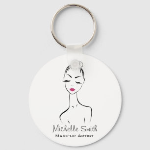 Snyggt rosa läppar är konstnärer nyckelring