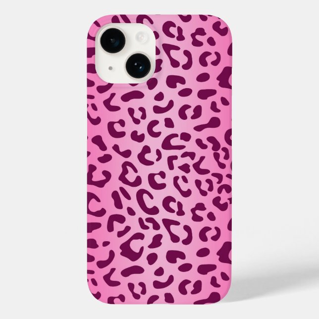 Snyggt Rosa Leopard Skriv ut (Baksida)