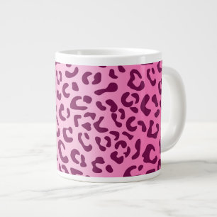 Snyggt Rosa Leopard Skriv ut Jumbo Mugg