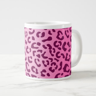 Snyggt Rosa Leopard Skriv ut Jumbo Mugg