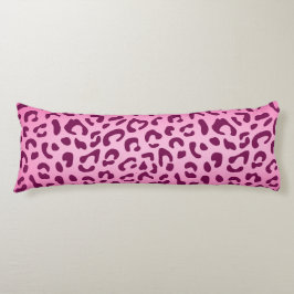 Snyggt Rosa Leopard Skriv ut Kroppskudde