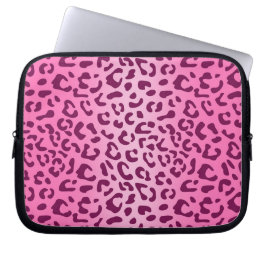 Snyggt Rosa Leopard Skriv ut Laptop Fodral