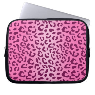 Snyggt Rosa Leopard Skriv ut Laptop Fodral