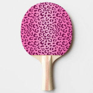 Snyggt Rosa Leopard Skriv ut Pingisracket