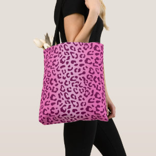 Snyggt Rosa Leopard Skriv ut Tygkasse