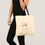 Snyggt Rosa Modern Monogram Namn Girly-skript Tygkasse<br><div class="desc">Girly Snyggt Modern Rosa och svart Monogram Initial Namn Namnteckning Handbok för Personlig av skript-Anpassningsbar i Budget Tote Bag. Denna utformning med första namn i en söt-handskriven typgrafi av svan med stil-swash-typsnitt (eller kalligrafi) med inledande mongram och namn eller namn i grått eller fullt i rosa och på vitt naturkräm....</div>