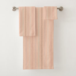 Snyggt Rosa Orange Boho Herringbone Mönster