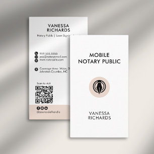 Snyggt Rosa QR Kod Minimal Marknadsföring Notär pe Visitkort