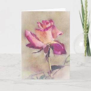 Snyggt Rosa ros-grafikkort Kort