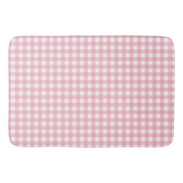 Snyggt Rosa Vit Bathroom Mat Badrumsmatta (Framsidan)