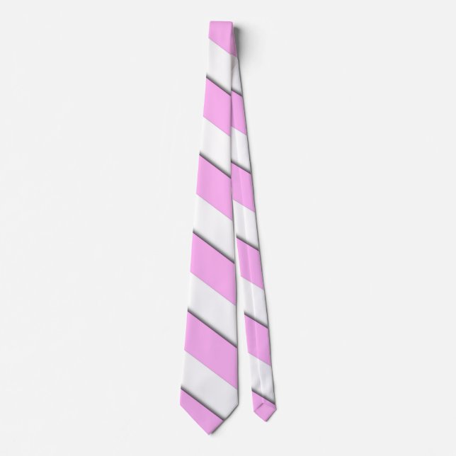 Snyggt Rosa White Chevron Rand Mönster Slips (Framsida)