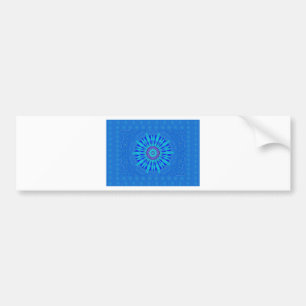 Snyggt Royal Blue Mandala Art Print Bildekal