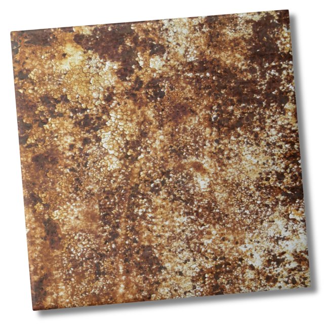 Snyggt Rustic Struktur Kakelplatta (Stylish Rustic Vintage Industrial Rust Texture Ceramic Tile)