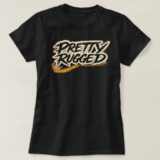 SNYGGT RUSTIK T-SHIRT MED LOGO I SPRAYMÅLNING