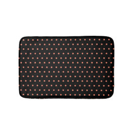 Snyggt SALMON Polka Dot Black Badrumsmatta