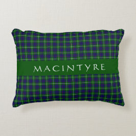 Snyggt Scottish Klan MacIntyre Tartan Anpassningsb Prydnadskudde