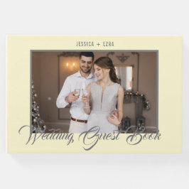 Snyggt Script Grått och mjuk Gult | Foto Gästböcker