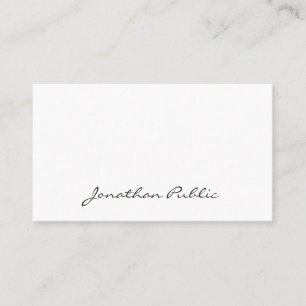 Snyggt Script Professionell - minimalistisk Elegan Visitkort