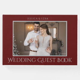 Snyggt Script Silver och Burgundy | Foto Gästböcker