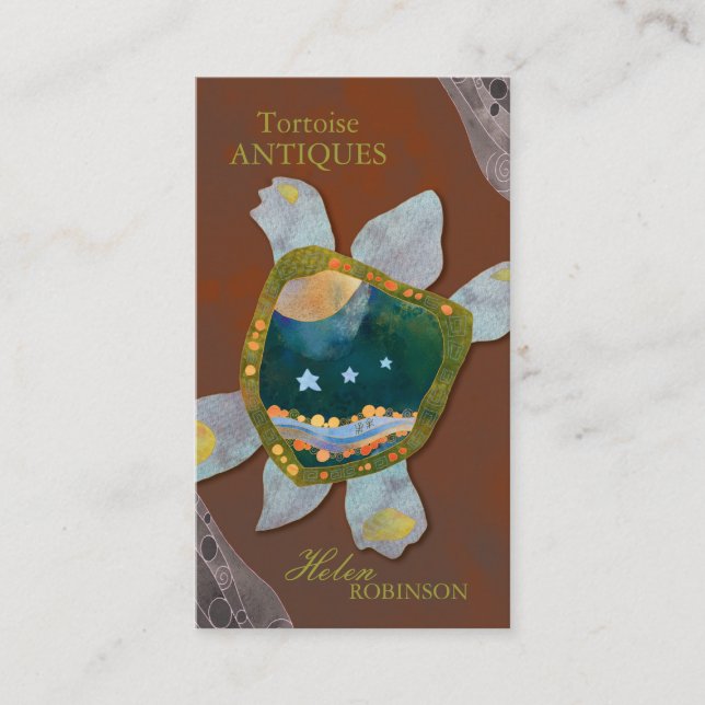 Snyggt Sedona Turtle Professionell Visitkort (Framsida)