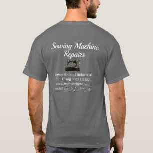 Snyggt Sewing Maskin Repair Business T-Shirt