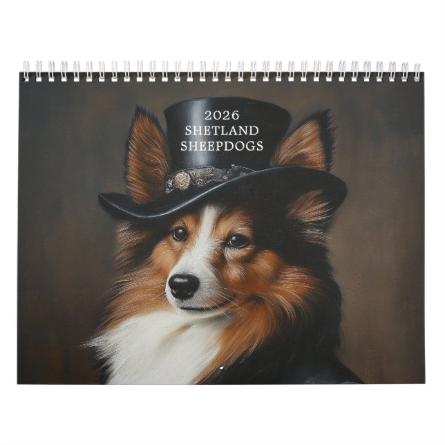 Snyggt Shetland Sheepdog | Sheltie Kalender (Omslag)